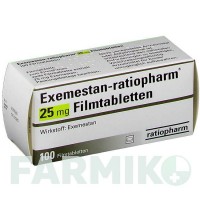 ЕКСЕМЕСТАН (EXEMESTAN) 25 мг таблетки 100 шт - Екземестан RATIOPHARM