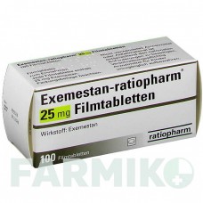 ЕКСЕМЕСТАН (EXEMESTAN) 25 мг таблетки 100 шт - Екземестан RATIOPHARM