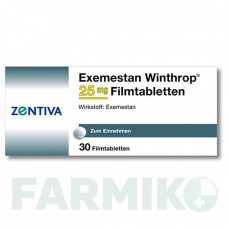 ЕКСЕМЕСТАН (EXEMESTAN) 25 мг таблетки 30 шт - Екземестан ZENTIVA