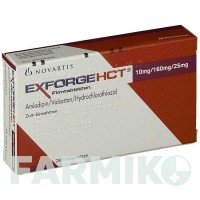ЕКСФОРДЖ (EXFORGE) 10 мг/160 мг/25 мг таблетки 28 шт - Валсартан, Амлодипін, Гідрохлоротіазид NOVARTIS