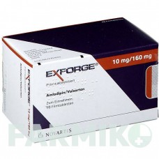 ЭКСФОРДЖ (EXFORGE) 10 мг/160 мг таблетки 98 шт - Валсартан, Амлодипин NOVARTIS