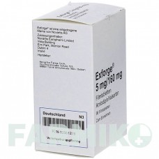 ЭКСФОРДЖ (EXFORGE) 5 мг/160 мг таблетки 98 шт - Валсартан, Амлодипин ABACUS MEDICINE
