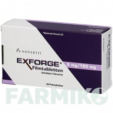 ЭКСФОРДЖ (EXFORGE) 5 мг/160 мг таблетки 28 шт - Валсартан, Амлодипин EMRA-MED