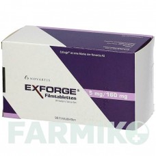 ЭКСФОРДЖ (EXFORGE) 5 мг/160 мг таблетки 98 шт - Валсартан, Амлодипин EMRA-MED