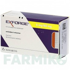ЭКСФОРДЖ (EXFORGE) 5 мг/80 мг таблетки 98 шт - Валсартан, Амлодипин CC PHARMA