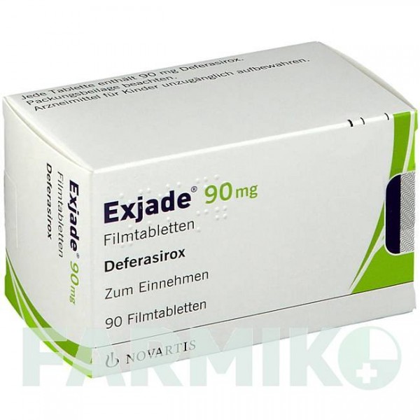 ЭКСИДЖАД (EXJADE) 90 мг таблетки 90 шт - Деферазирокс NOVARTIS