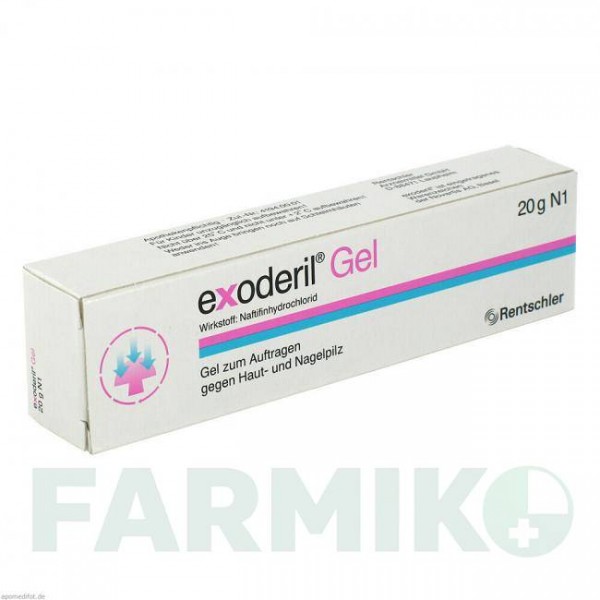 ЭКЗОДЕРИЛ (EXODERIL) гель 20 г - Нафтифин MEDICE PUTTER