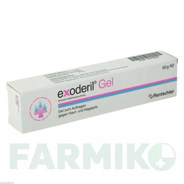 ЕКЗОДЕРИЛ (EXODERIL) гель 50 г - Нафтифін MEDICE PUTTER