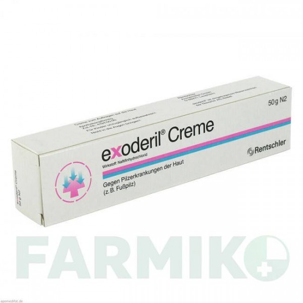 ЭКЗОДЕРИЛ (EXODERIL) крем 50 г - Нафтифин MEDICE PUTTER