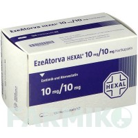 ЕЗЕАТОРВА (EZEATORVA) 10 мг/10 мг капсули 30 шт - Аторвастатин, Езетиміб HEXAL