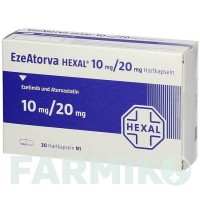 ЭЗЕАТОРВА (EZEATORVA) 10 мг/20 мг капсулы 30 шт - Аторвастатин, Эзетимиб HEXAL