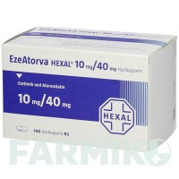 ЕЗЕАТОРВА (EZEATORVA) 10 мг/40 мг капсули 100 шт - Аторвастатин, Езетиміб HEXAL
