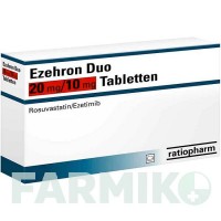 ЕЗЕХРОН (EZEHRON) 20 мг/10 мг таблетки 100 шт - Розувастатин, Езетиміб RATIOPHARM