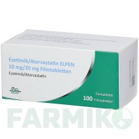 ЭЗЕТИМИБ (EZETIMIB) 10 мг/20 мг таблетки 100 шт - Аторвастатин, Эзетимиб ELPEN PHARMACEUTICAL