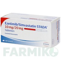 ЭЗЕТИМИБ (EZETIMIB) 10 мг/20 мг таблетки 100 шт - Симвастатин, Эзетимиб STADAPHARM