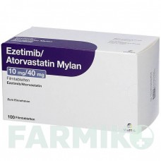 ЕЗЕТИМІБ (EZETIMIB) 10 мг/40 мг таблетки 100 шт - Аторвастатин, Езетиміб VIATRIS