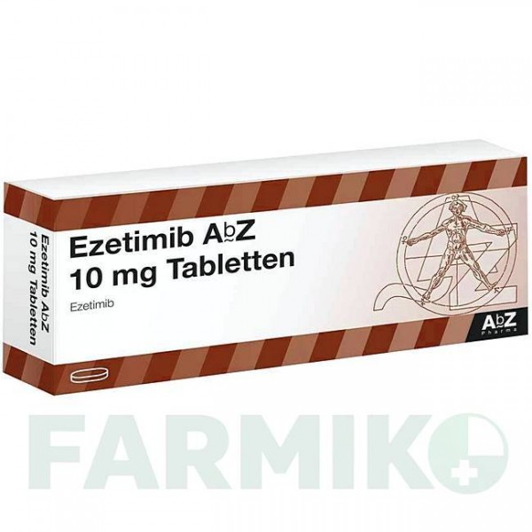 ЕЗЕТИМІБ (EZETIMIB) 10 мг таблетки 30 шт - Езетиміб ABZ PHARMA