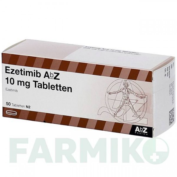 ЕЗЕТИМІБ (EZETIMIB) 10 мг таблетки 50 шт - Езетиміб ABZ PHARMA