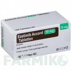 ЭЗЕТИМИБ (EZETIMIB) 10 мг таблетки 100 шт - Эзетимиб ACCORD HEALTHCARE