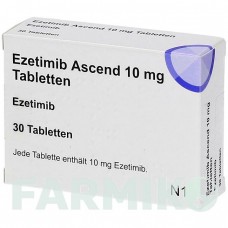 ЭЗЕТИМИБ (EZETIMIB) 10 мг таблетки 30 шт - Эзетимиб ASCEND