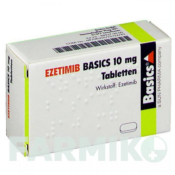 ЭЗЕТИМИБ (EZETIMIB) 10 мг таблетки 30 шт - Эзетимиб BASICS