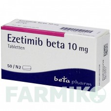 ЭЗЕТИМИБ (EZETIMIB) 10 мг таблетки 50 шт - Эзетимиб BETAPHARM