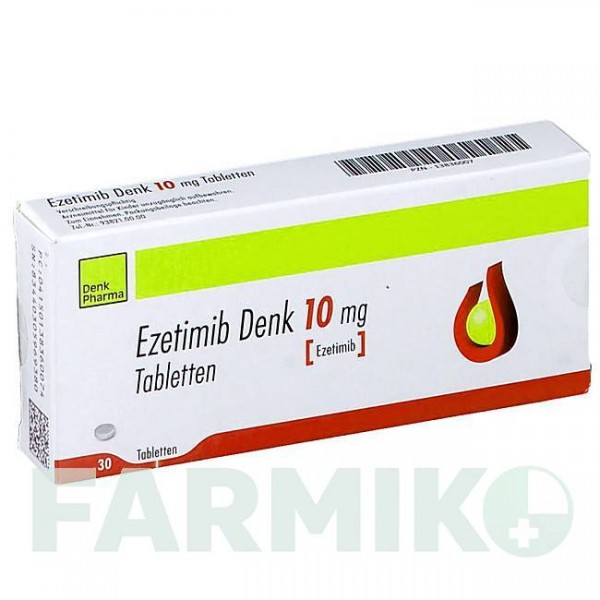 ЕЗЕТИМІБ (EZETIMIB) 10 мг таблетки 30 шт - Езетиміб DENK PHARMA