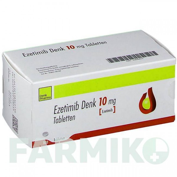 ЕЗЕТИМІБ (EZETIMIB) 10 мг таблетки 100 шт - Езетиміб DENK PHARMA