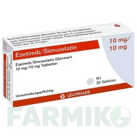 ЕЗЕТИМІБ (EZETIMIB) 10 мг таблетки 30 шт - Езетиміб GLENMARK