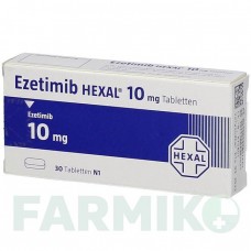 ЕЗЕТИМІБ (EZETIMIB) 10 мг таблетки 30 шт - Езетиміб HEXAL