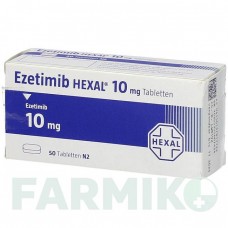 ЕЗЕТИМІБ (EZETIMIB) 10 мг таблетки 50 шт - Езетиміб HEXAL