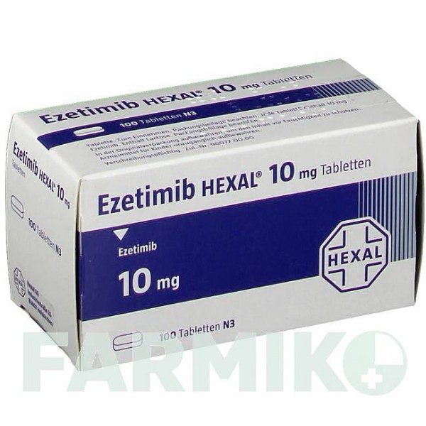 ЕЗЕТИМІБ (EZETIMIB) 10 мг таблетки 100 шт - Езетиміб HEXAL