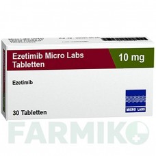ЕЗЕТИМІБ (EZETIMIB) 10 мг таблетки 30 шт - Езетиміб MICRO LABS