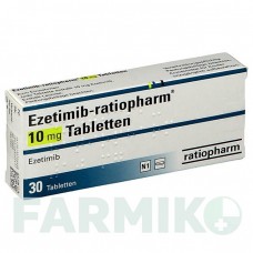 ЕЗЕТИМІБ (EZETIMIB) 10 мг таблетки 30 шт - Езетиміб RATIOPHARM