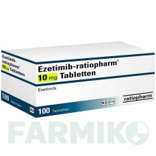 ЕЗЕТИМІБ (EZETIMIB) 10 мг таблетки 100 шт - Езетиміб RATIOPHARM