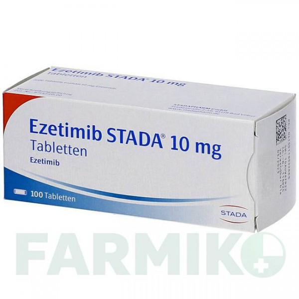ЭЗЕТИМИБ (EZETIMIB) 10 мг таблетки 100 шт - Эзетимиб STADAPHARM