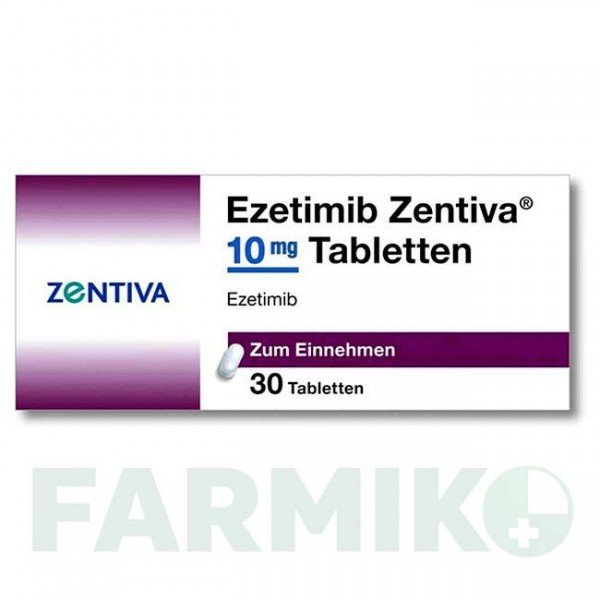 ЕЗЕТИМІБ (EZETIMIB) 10 мг таблетки 30 шт - Езетиміб ZENTIVA