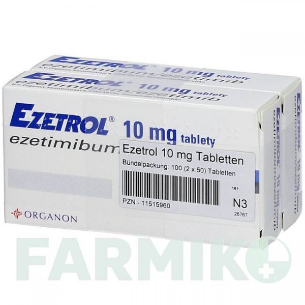 ЭЗЕТРОЛ (EZETROL) 10 мг таблетки 100 шт - Эзетимиб DOCPHARM