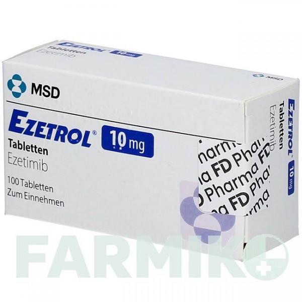 ЭЗЕТРОЛ (EZETROL) 10 мг таблетки 100 шт - Эзетимиб FD PHARMA