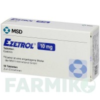 ЭЗЕТРОЛ (EZETROL) 10 мг таблетки 50 шт - Эзетимиб KOHLPHARMA