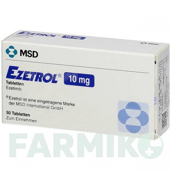 ЕЗЕТРОЛ (EZETROL) 10 мг таблетки 50 шт - Езетиміб KOHLPHARMA