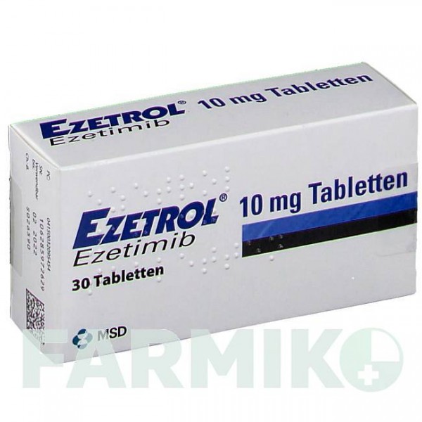ЭЗЕТРОЛ (EZETROL) 10 мг таблетки 30 шт - Эзетимиб ORGANON