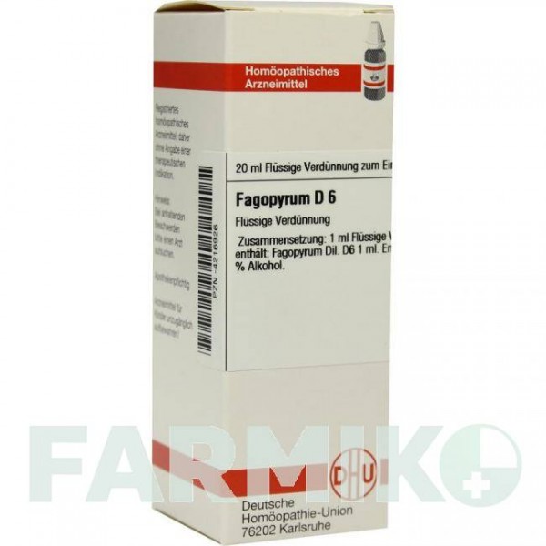 ФАГОПИРУМ (FAGOPYRUM) D 6 раствор 20 мл - Гомеопатия DHU