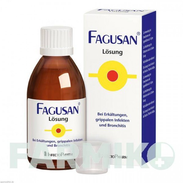 ФАГУСАН (FAGUSAN) раствор 200 мл - Гуайфенезин INFECTOPHARM