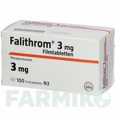 ФАЛИТРОМ (FALITHROM) 3 мг таблетки 100 шт - Фенпрокумон ROVI