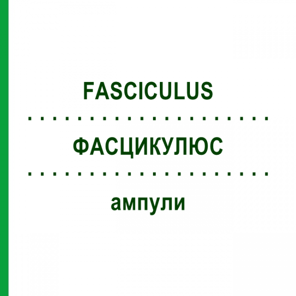ФАСЦИКУЛЮС (FASCICULUS) ампули 10x1 мл - Гомеопатія WALA HEILMITTEL