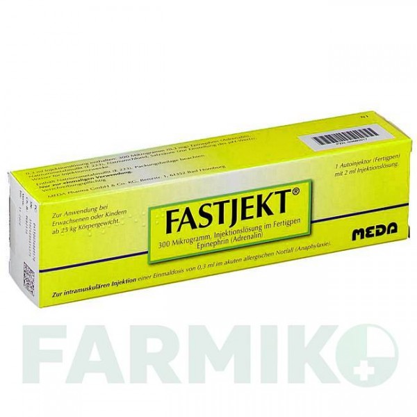 ФАСТДЖЕКТ (FASTJEKT) 300 мкг раствор 1 шт - Эпинефрин MEDA PHARMA