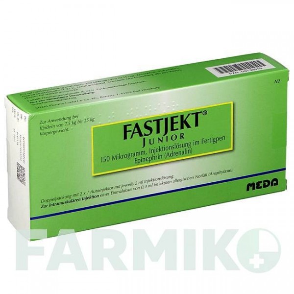 ФАСТДЖЕКТ (FASTJEKT) раствор 2 шт - Эпинефрин MEDA PHARMA