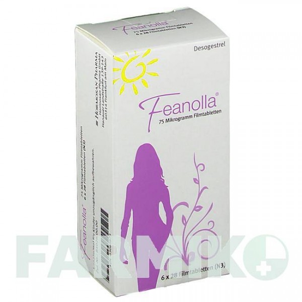 ФЕАНОЛЛА (FEANOLLA) 75 мкг таблетки 6x28 шт - Дезогестрел HORMOSAN PHARMA