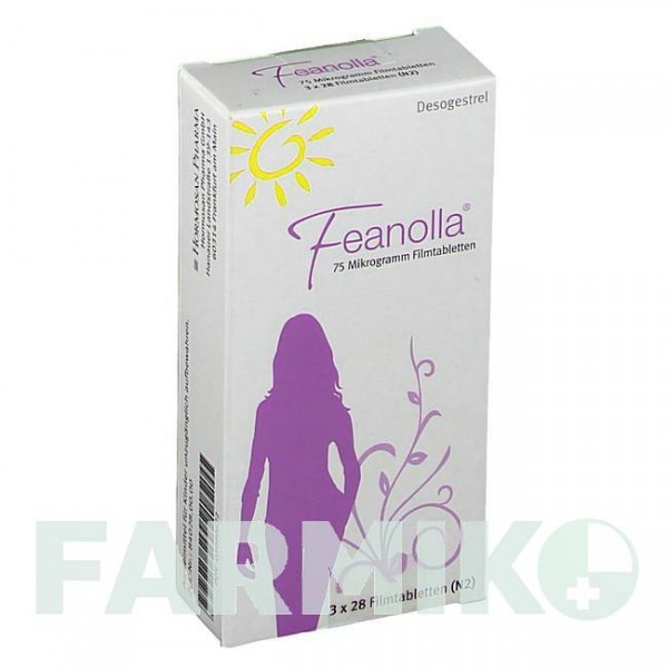 ФЕАНОЛЛА (FEANOLLA) 75 мкг таблетки 3x28 шт - Дезогестрел HORMOSAN PHARMA